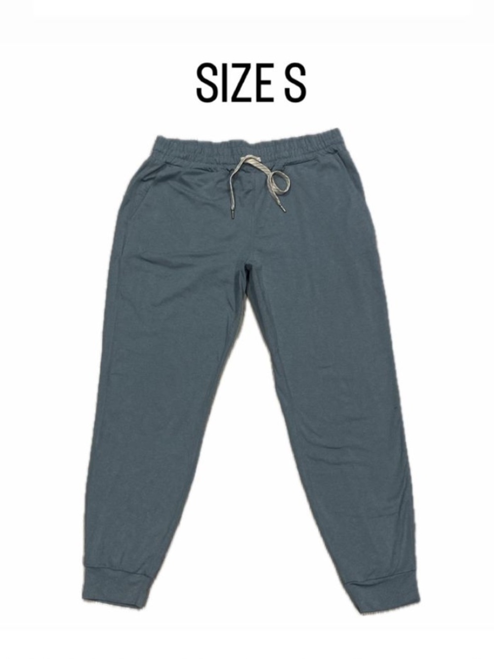 Vuori Performance Joggers Blue Heathered Drawstring Lounge Pants Size Small.